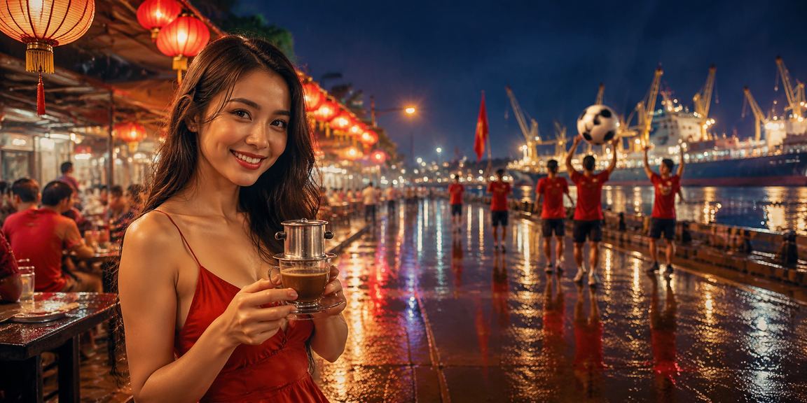Không gian cà phê Hải Phòng gắn với thao tác giải trí và thanh toán